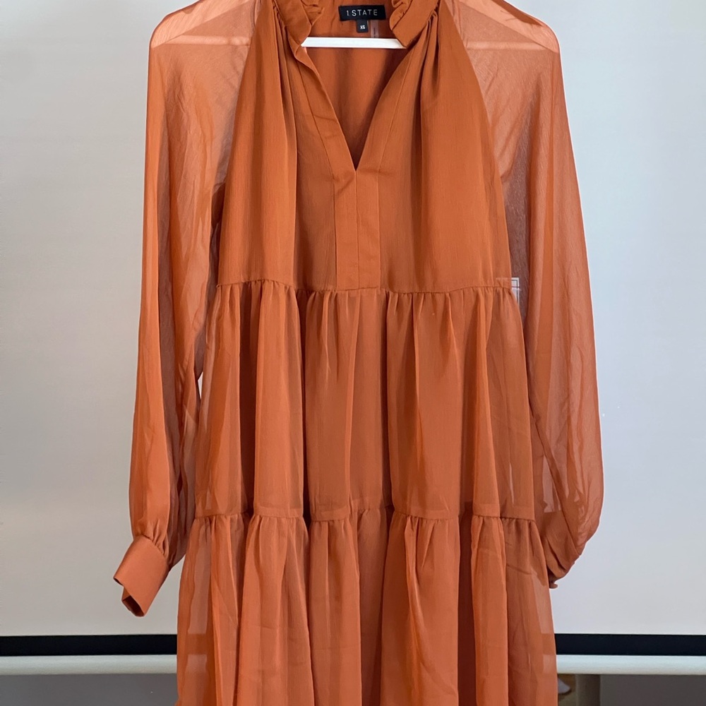 1. State Women's Orange Dress